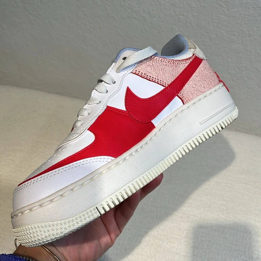 Nike Air‎ Force 1 Shadow cracked leather AF1 size 6.5